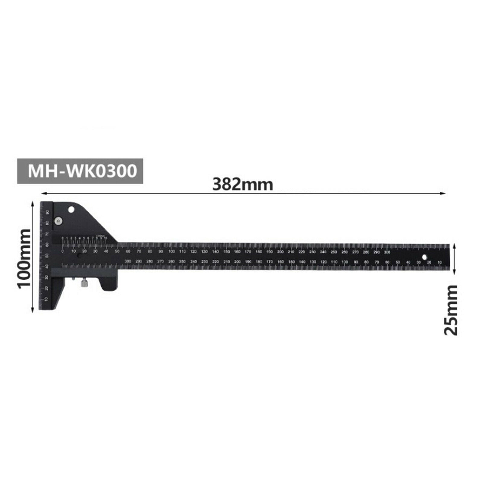 Woodworking T Square Ruler Scribing Carpenter Gauge Tool Clear Reading Ruler