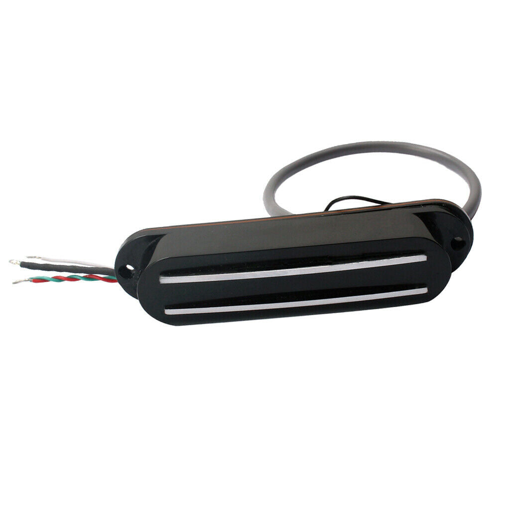 Prewired Dual Hot Rails Pickup Black Cover for Electric Guitars Replacement Part
