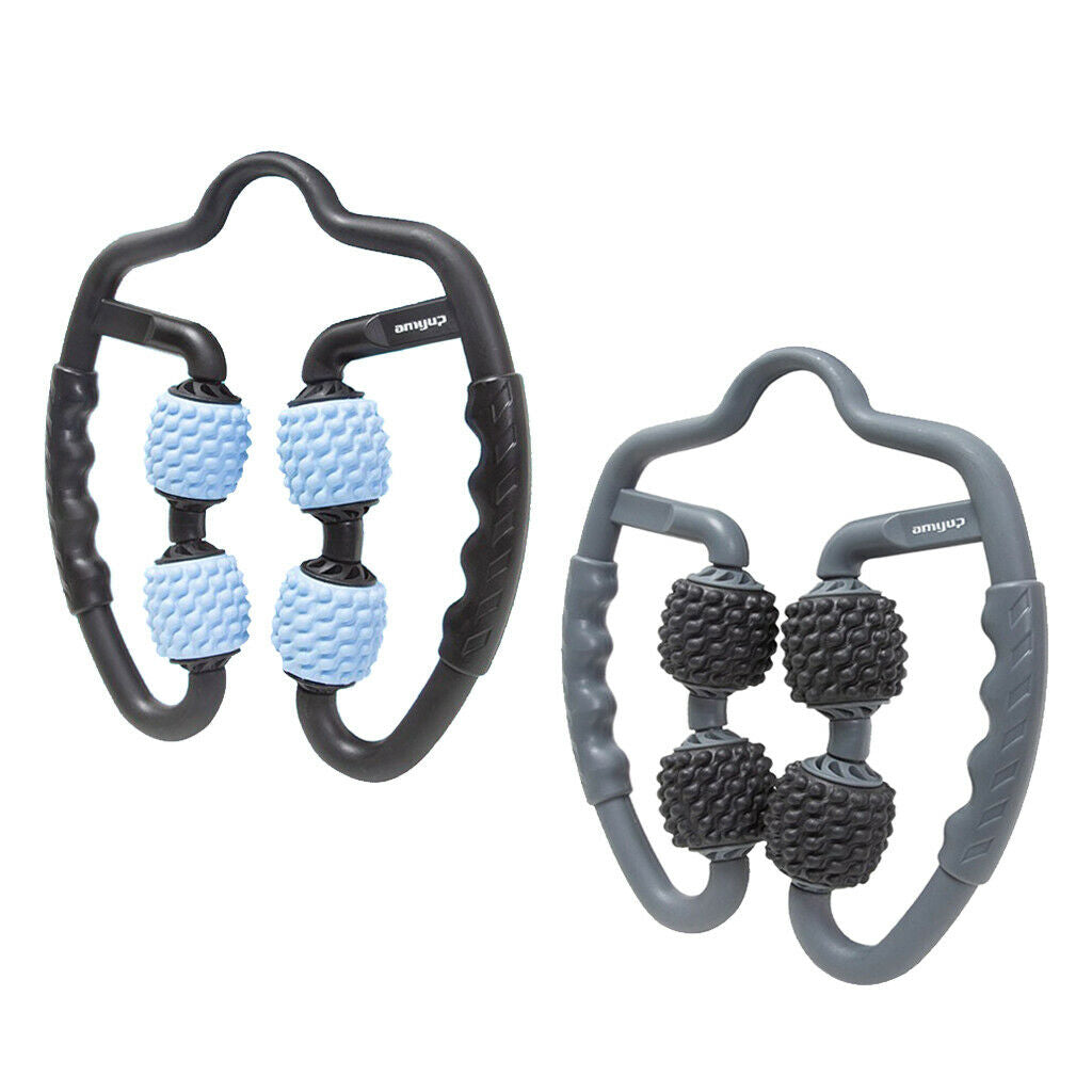 2x Portable Handheld Roll Wheel Acupressure on Arms Neck Self Massage Tool