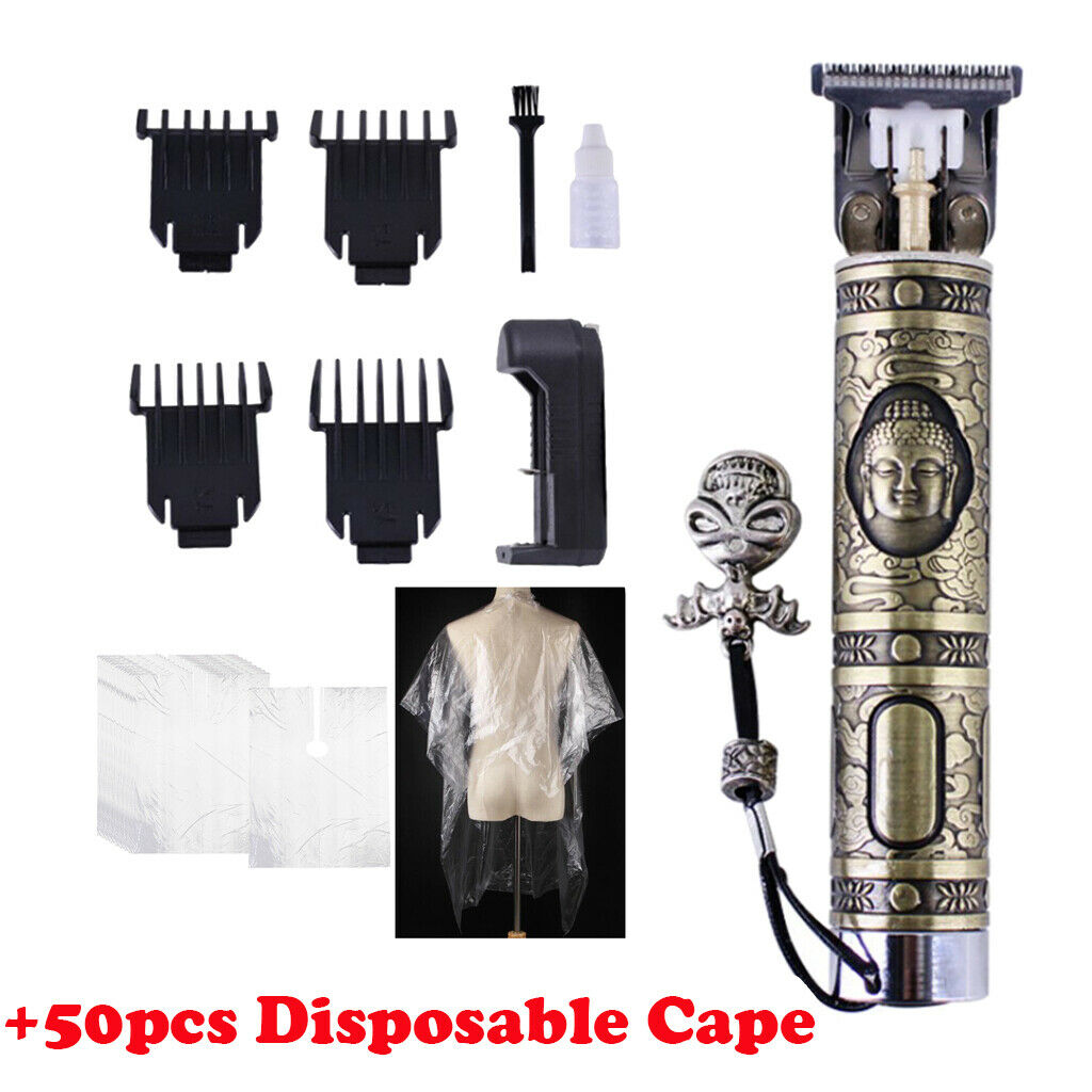 Cordless Hair Shaver Electric Trimmers Razor 50x Disposable Cape Apron