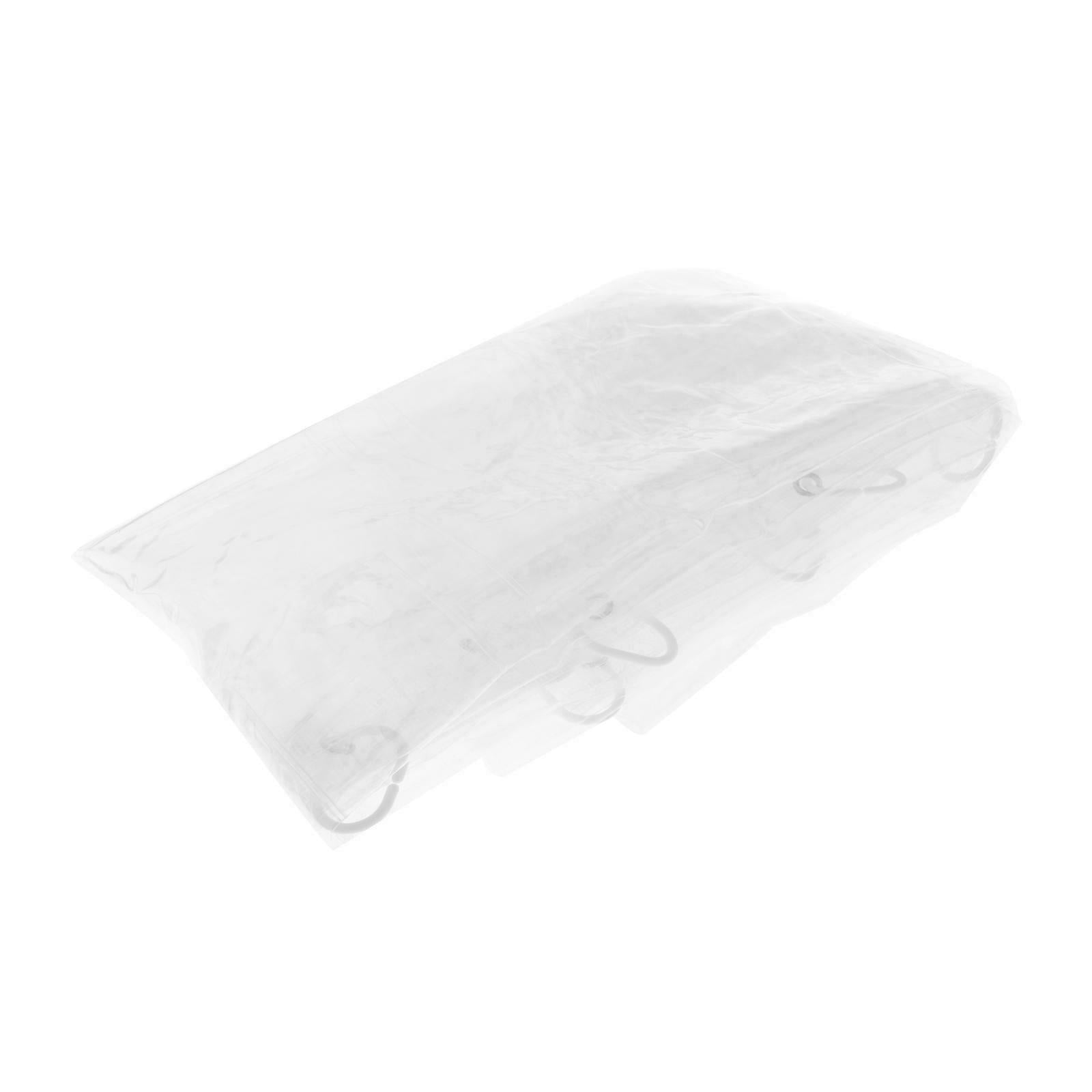 Waterproof Clear Shower Curtain With 13 Pockets Bathing Bathroom Accessories