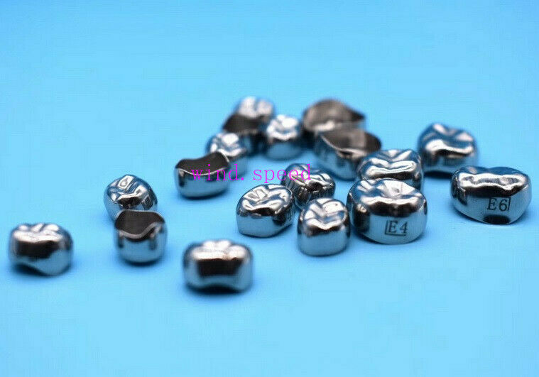 48pcs Stainless Steel Dental Kids Primary Molar Crowns Preformed Pediatric Crown