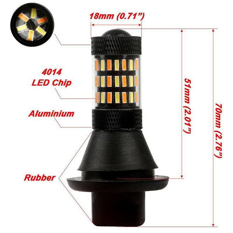 Dual-Color LED For Turn Signal Light /DRL For Ford F150 F250 F350 Switchback Kit