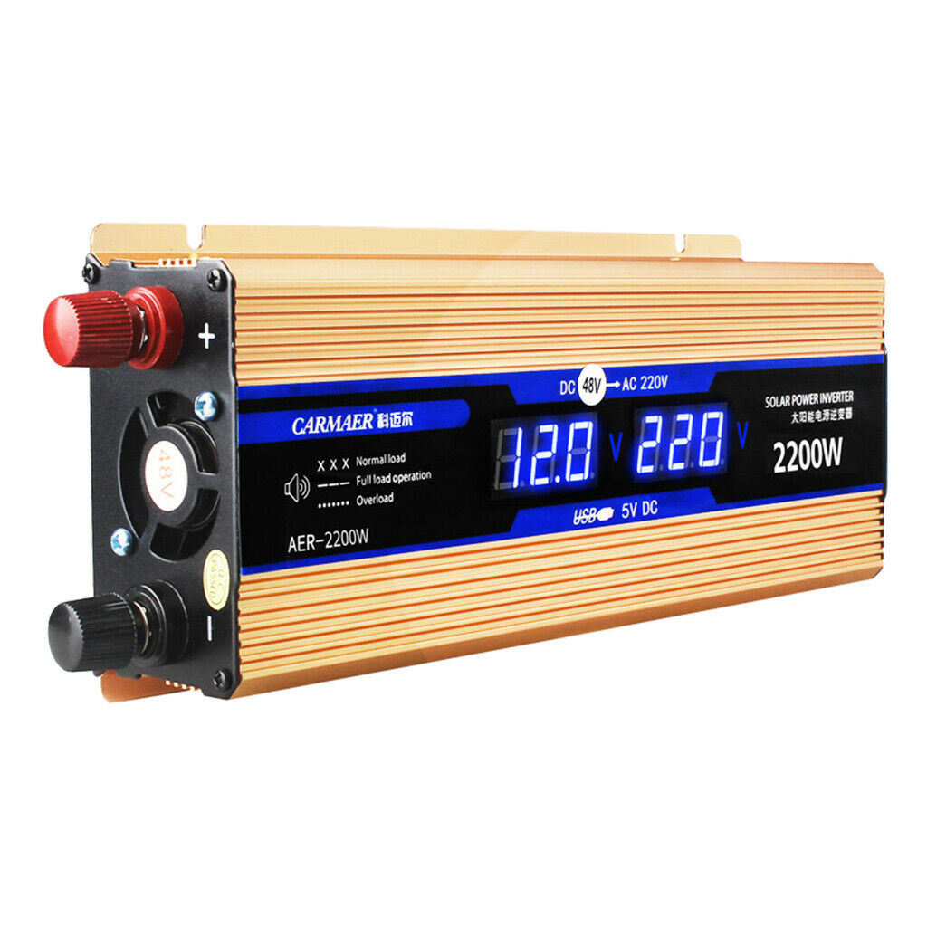 1600W DC12-48V to AC220V Car Power Inverter Converter for Camping Outdoor