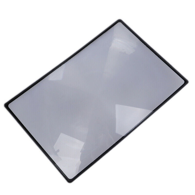 A5 Flat PVC Magnifier Sheet X3 Book Page Magnifying Reading Glass L HT EBA*j Lt