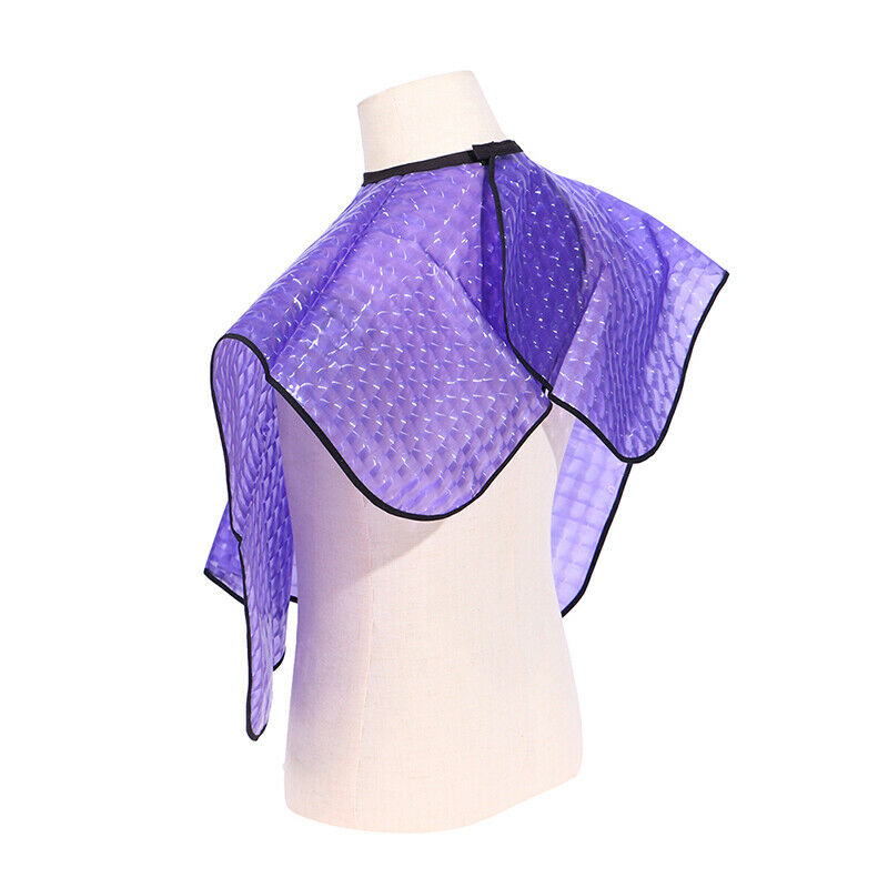 Short Style Hairdressing Cape Hair Dye Shawl Reusable Waterproof Salon Cl Hy KX