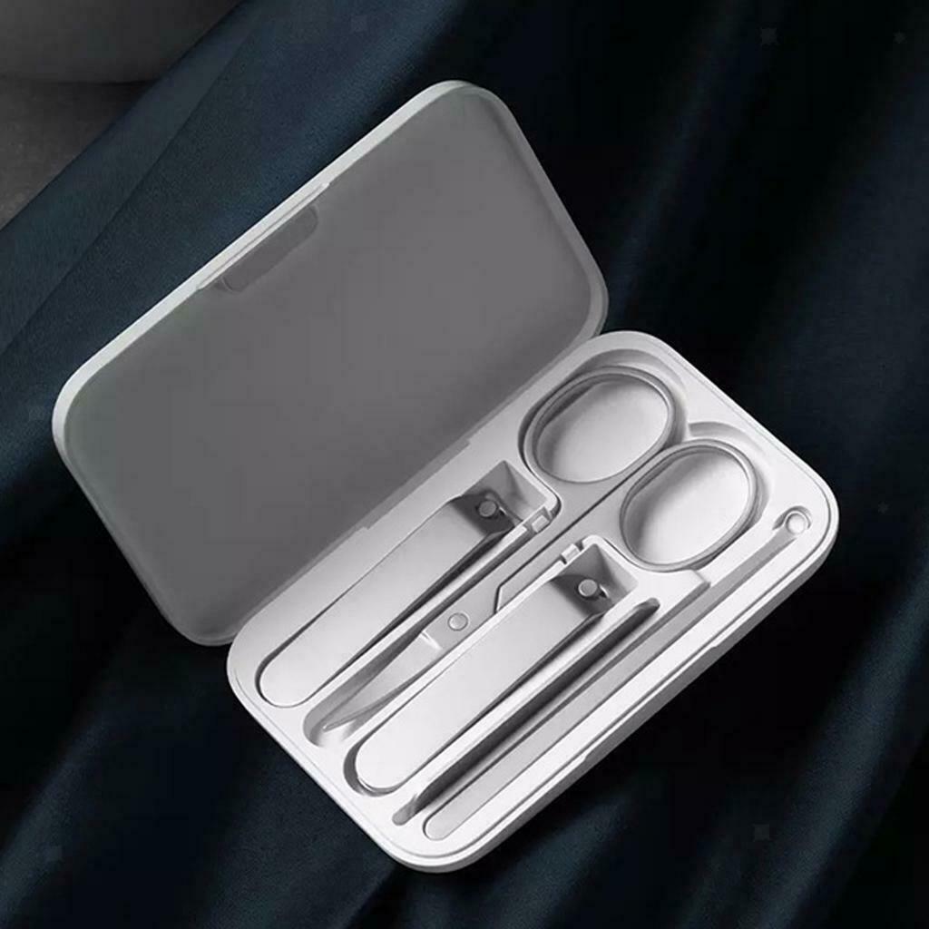 Manicure Set, Travel Nail Clippers Kit Pedicure Care Tools, 5pcs Stainless Steel