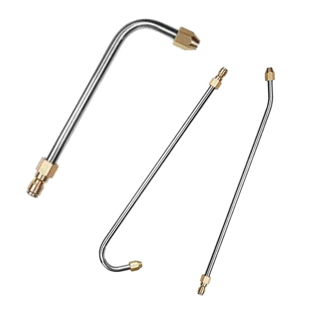 3pcs 90°/30°/U Shape High Pressure Washer Angled Lance Extension Spray Wand