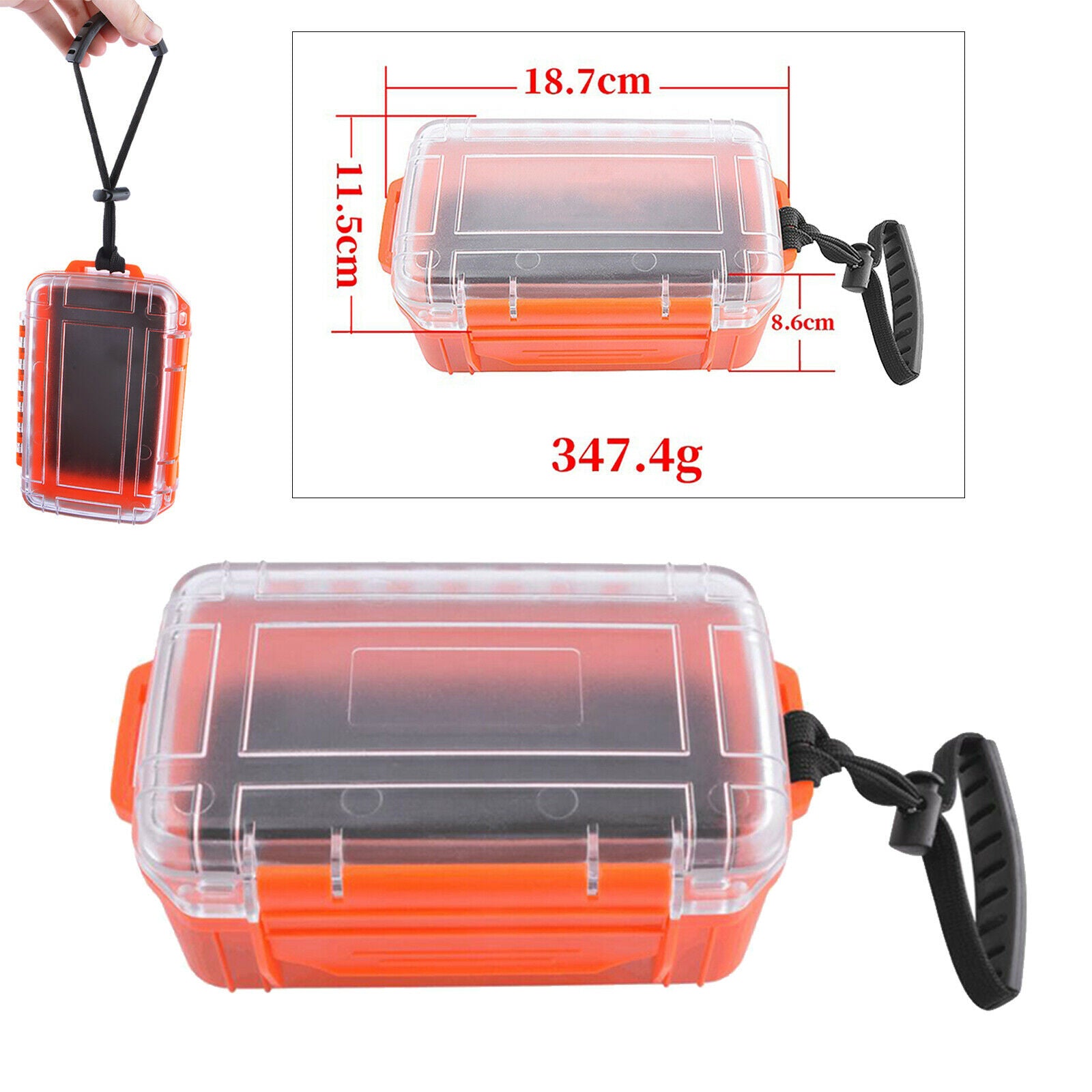 Plastic Archery Arrow Head Broadheads Storage Case Hunting Accesories Box