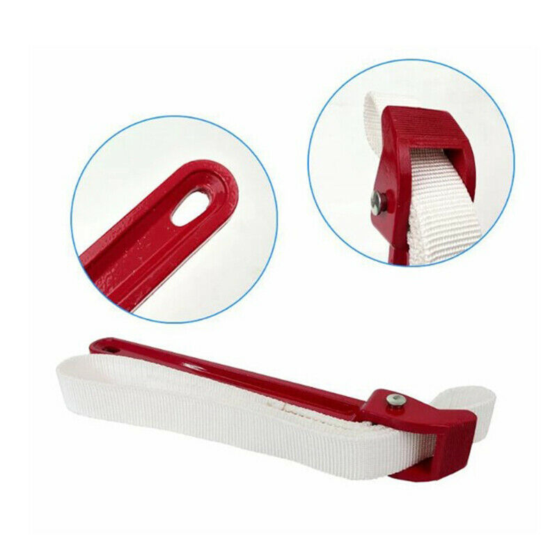 Oil Filter Handle Belt Strap Spanner Wrench Tool Aluminum Strap WrenchBDAU