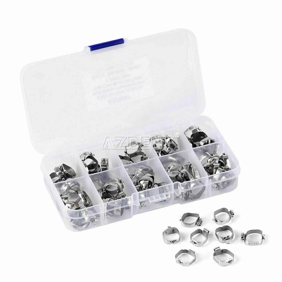 Dental Ortho1st Molar Bands Double Buccal Tubes 1st Molar U2L1 Non-Conv Roth.022