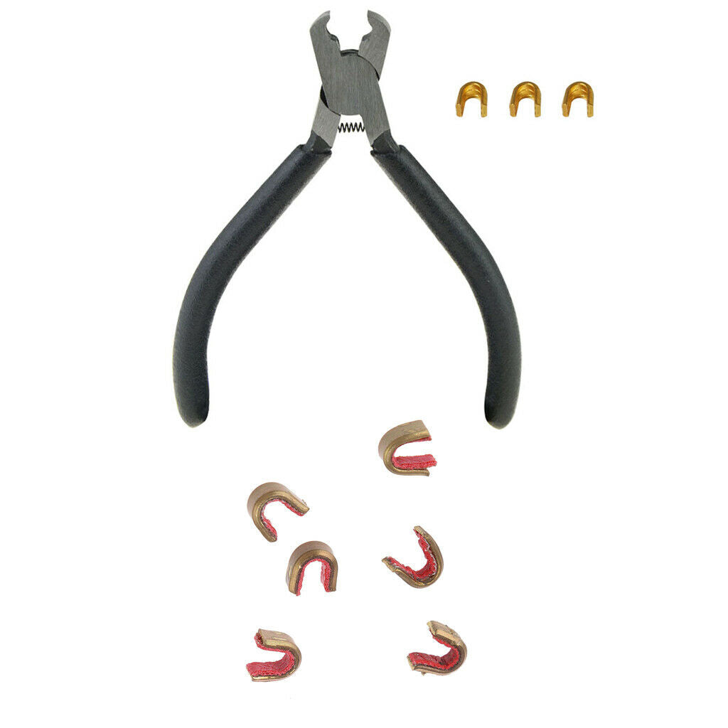 9Pcs Bow Nocking Points with Nock Set Pliers Outdoor Shooting Tool