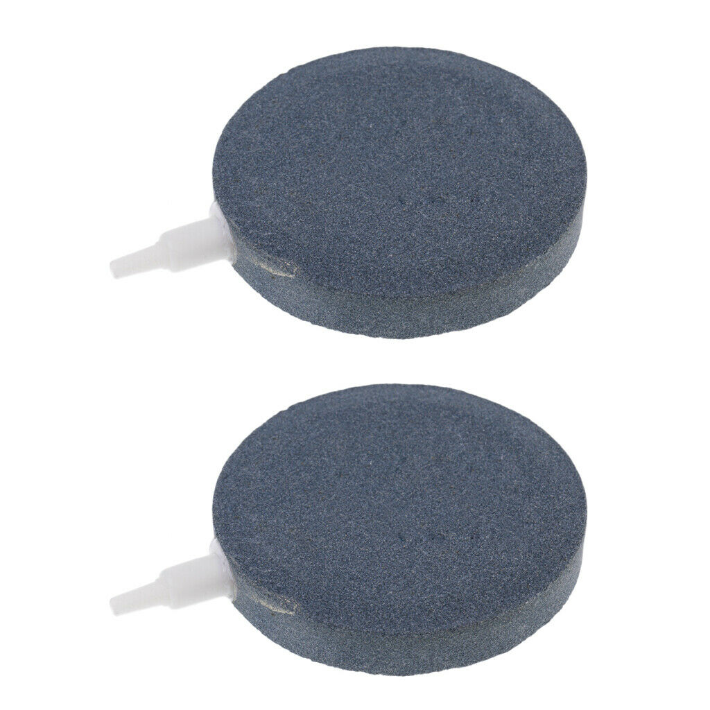 2x   Tank Bubble Air Stone Round Ceramic Airstone Oxygen Pumps Accessory