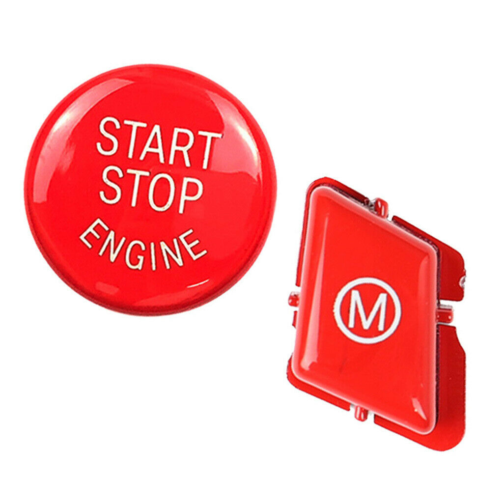 Engine Start Stop Push + M3 Steering Wheel Button Cover for BMW 3 Series E93