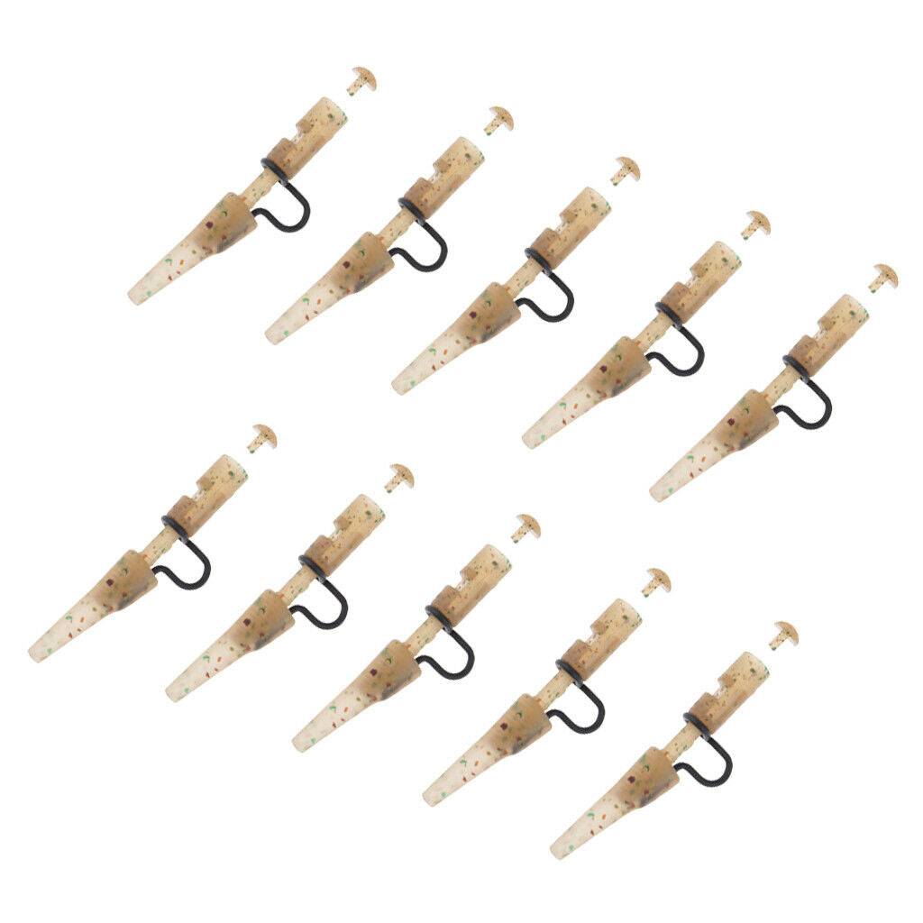 10pcs Carp Fishing Heavy Duty  & Tail Rubber Accessories