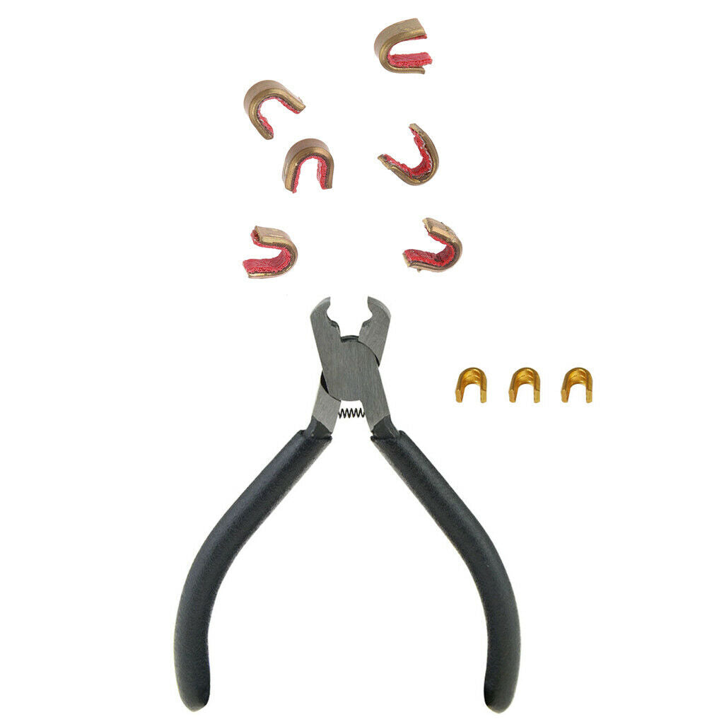 1 Set Portable Nocking Buckle Pliers with 9 Copper Nocks Bow Accessories