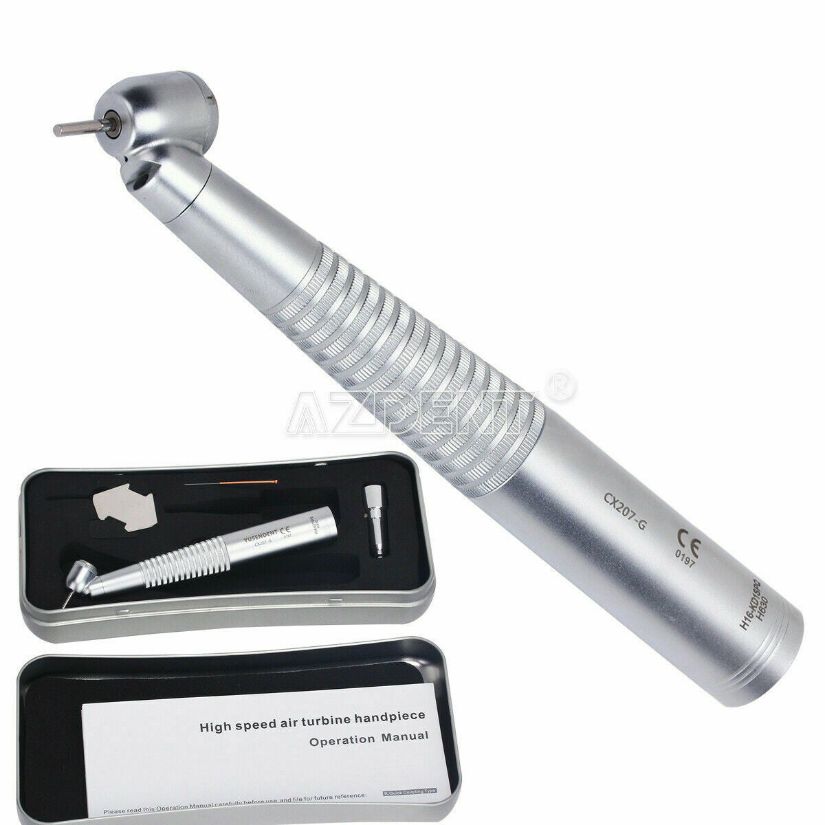 Dental LED Fiber Optic 45 Degree Surgical High Speed Handpiece Caries Treatment