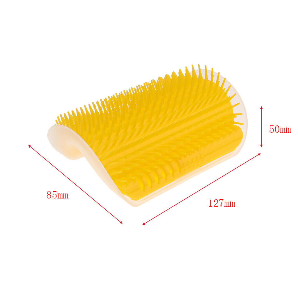 Set of 2 Pet Cat Groomer Grooming Brush Wall Brush Pet Cat Kitten W/  Hairs