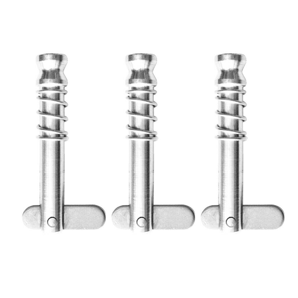 3 Pieces 316 Stainless Steel  Release Pin for Marine Bimini Top Deck Hinge