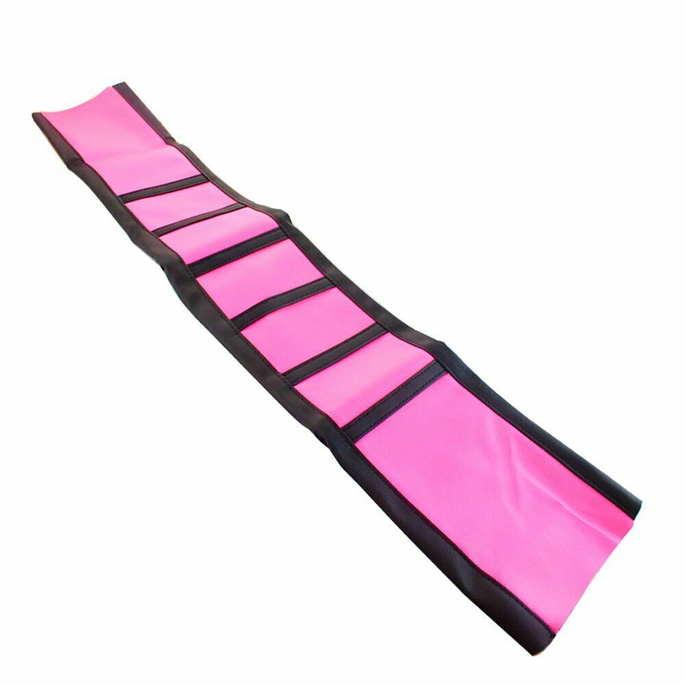 Motorcycle 1x Pink Rubber Ribbed Gripper Soft Seat Cover For HXXda CRF450X 05-16