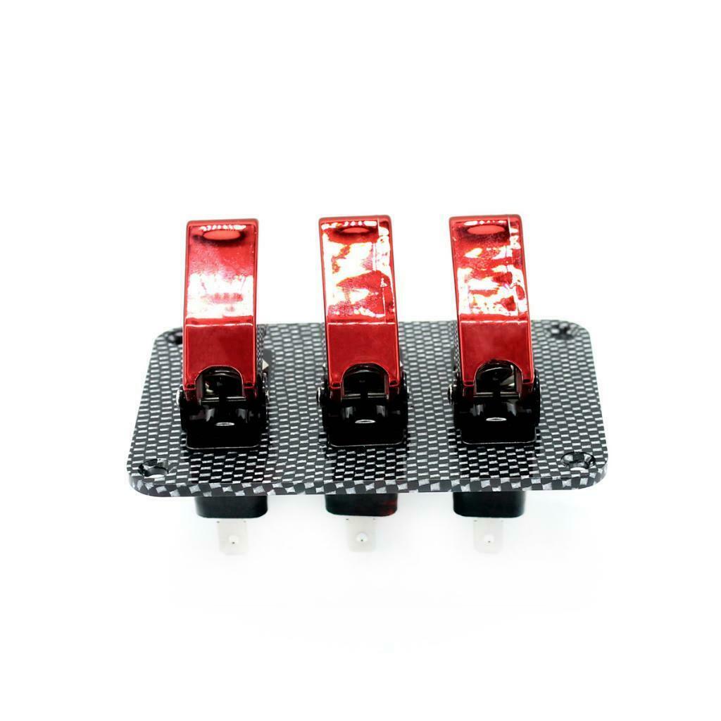 3 Buttons 20A Flip Up Ignition Lock Switch Toggle Switch Switch Panel
