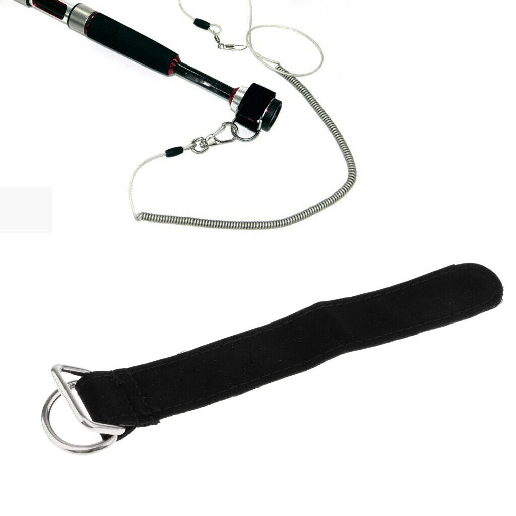 2pcs Fishing Rod Tie Strap Belt Rod Protector for Landing Net, Boat Kayak