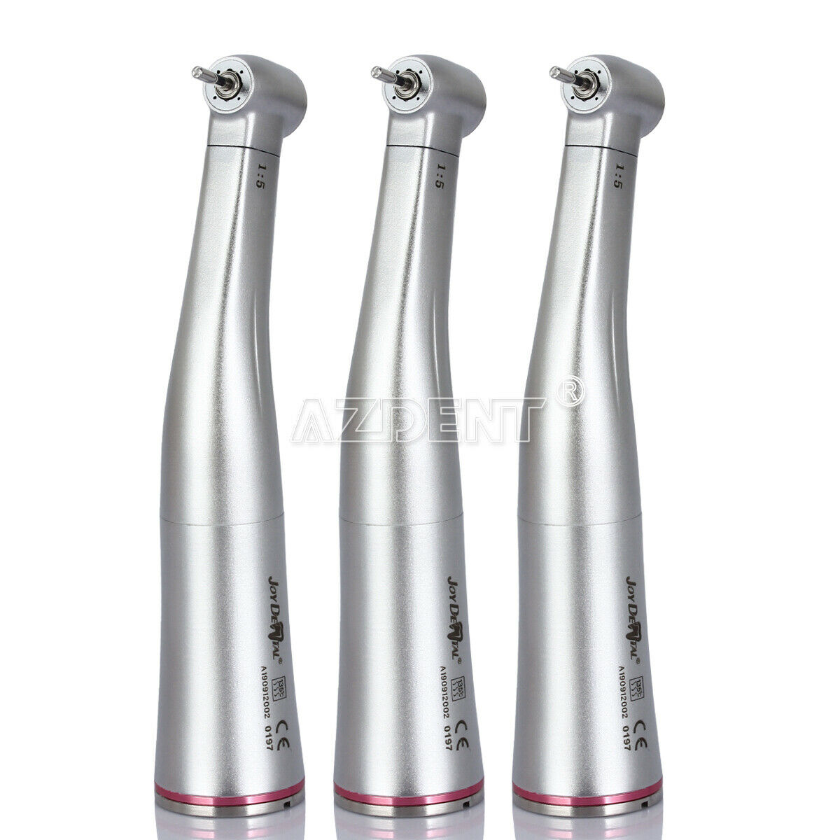 3 X Dental 1:5 Increasing Compatible Push Button Contra Angle Handpiece E-type