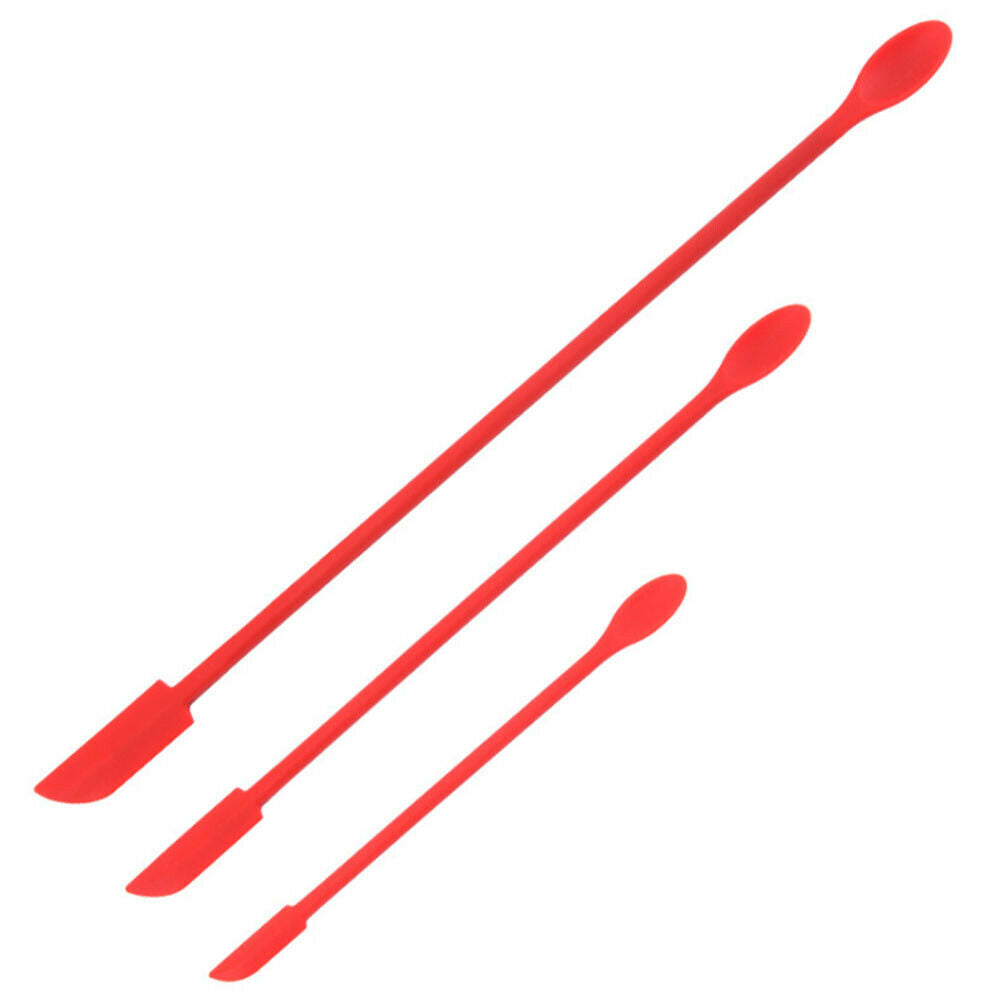 3 pcs of Mini Silicone Spatula Reusable Thin Spatula Set, Suitable for Kitchen