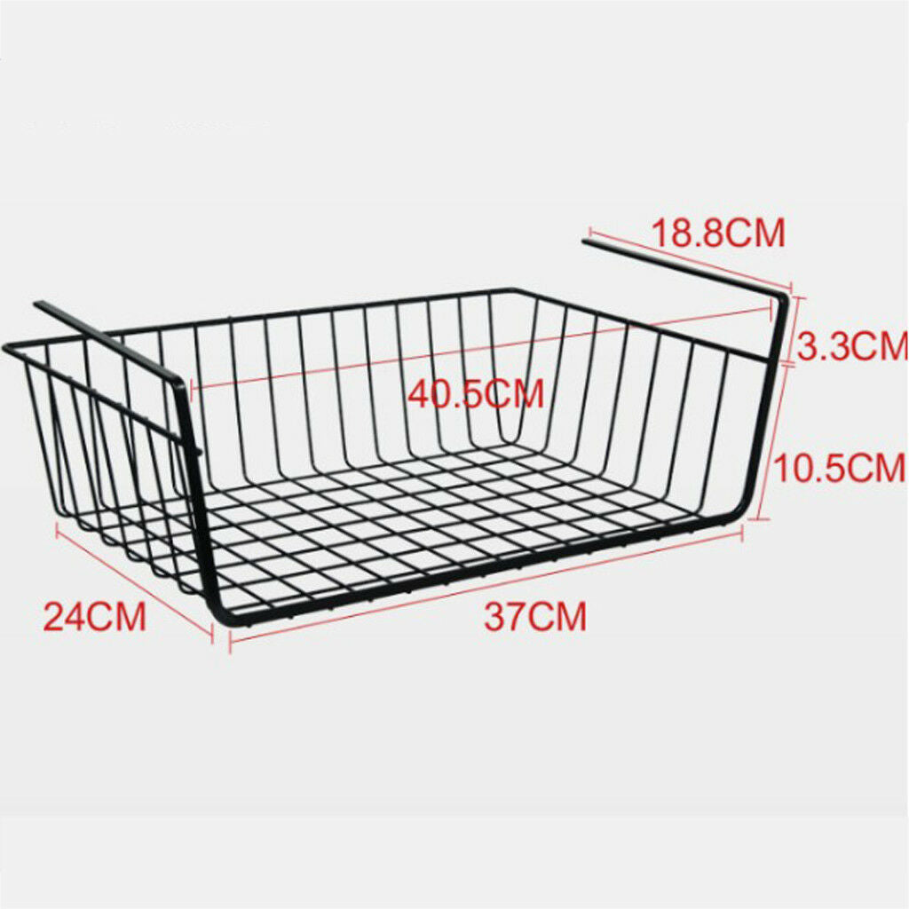 Heavy Duty Storage Rack Under Shelf Drawer Basket Kitchen/Cabinet/Freezer