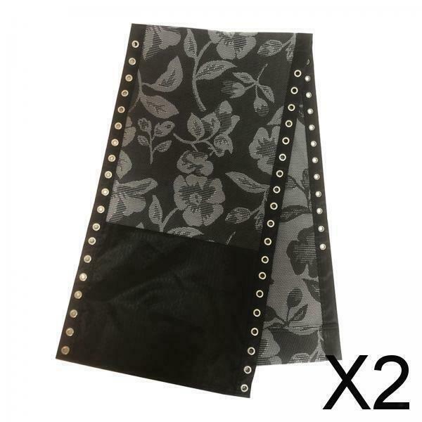 2X Replacement Fabric for Folding Sling Chairs  Chair Outdoor Lawn black flower