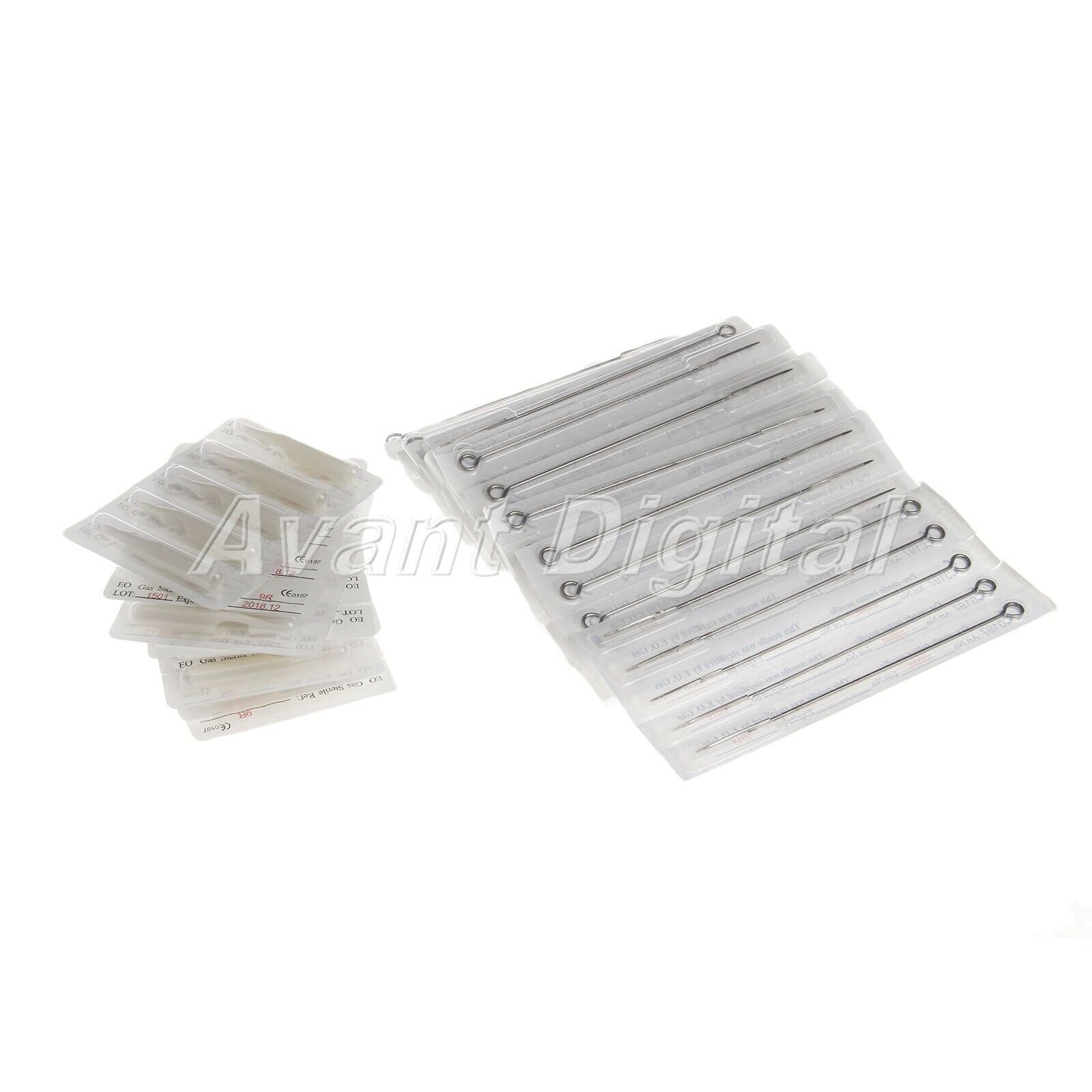 Sterilized 9RL Tattoo Needles&Disposable 9RT Tattoo Tubes Tips Beauty Tool Kits