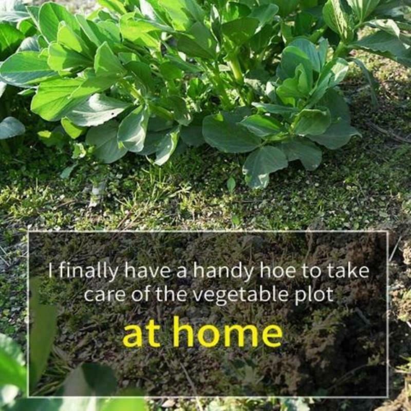 All-steel Hardened Hollow Hoes Handheld Weeding Rake Planting Vegetable FarmBDA