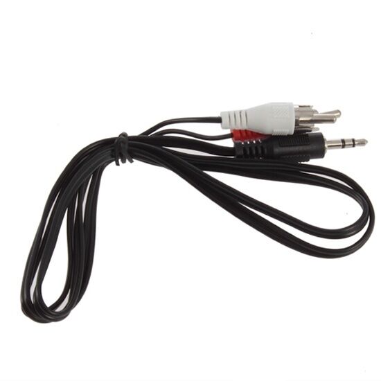 3.5mm 1/8" Jack Mini plug TO 2 RCA Male Stereo Phono Audio Speaker Adapter CABLE