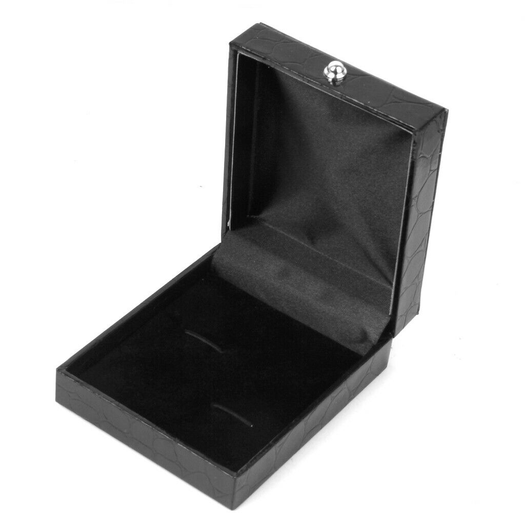 Black PU Leather Tie Clip