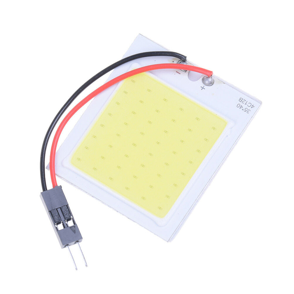 48 smd cob led 3w 12v white light car interior panel lights dome lamp bulbWGJ Tt