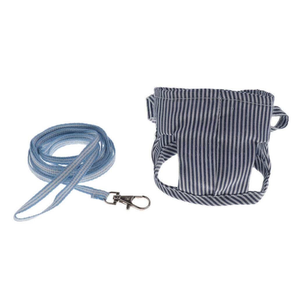 2pc Hurtless Hamster Vest Leash Collar Harness Lead Rope Chest Strap L