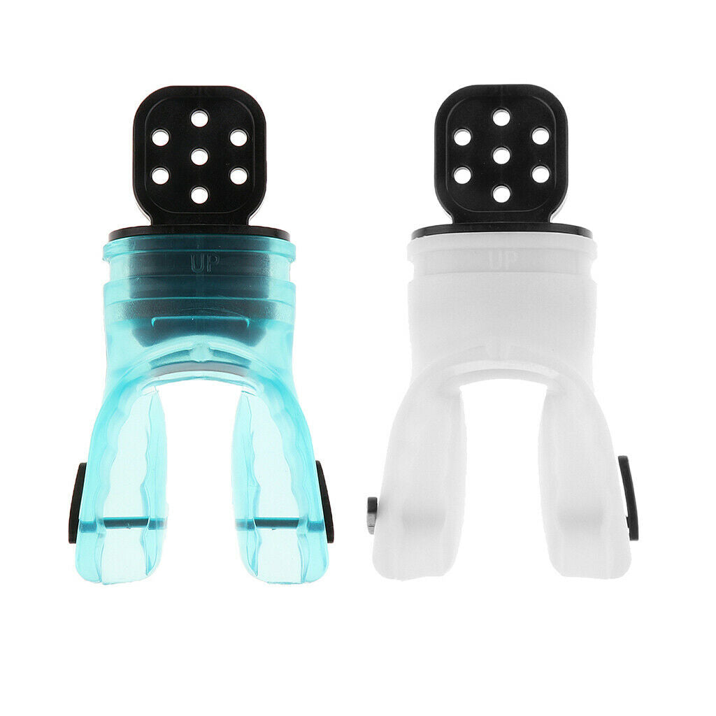2 Pieces Silicone Moldable Bite Mouthpiece Scuba Diving Regulator Accessory