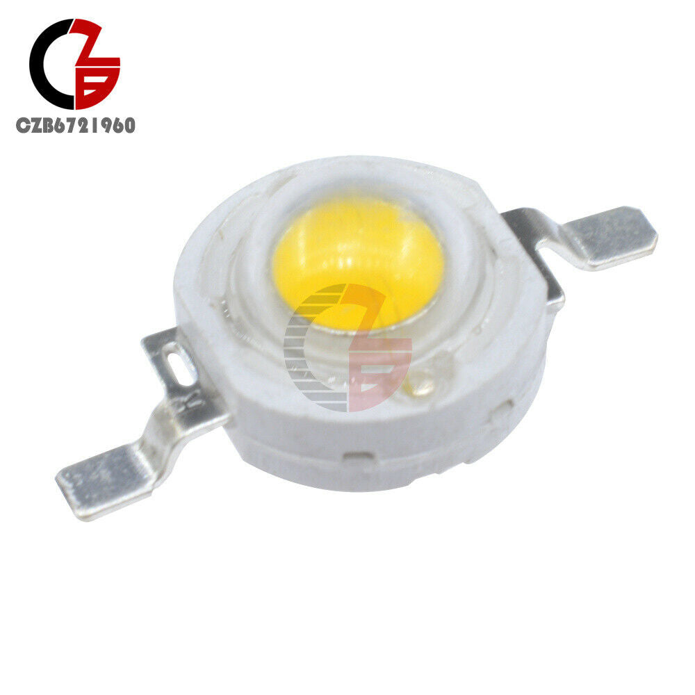 Newest （100PCS）1W Warm White SMD LED Beads NEW 100-110LM