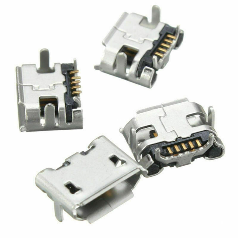 20PCS Micro USB Type B Female 5 Pin Legs PCB SMD DIP Soldering Socket Connectors