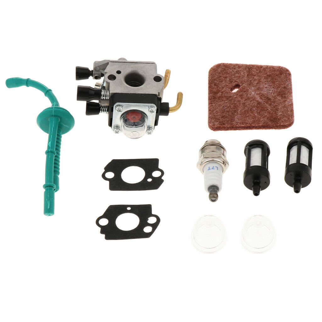 Carburetor with Air Filter Fuel Line Kit for STIHL FS38 FS45 FS46 FS55 KM55 HL45