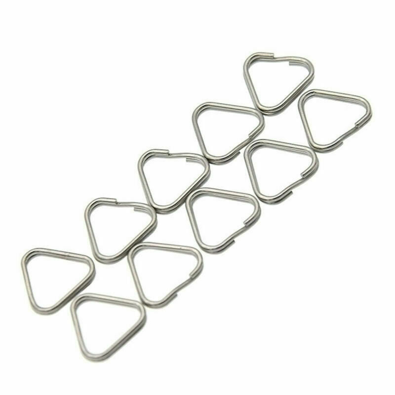 20pcs Metal Triangle Rings Split Camera Strap Hook Replacement Part Accessory