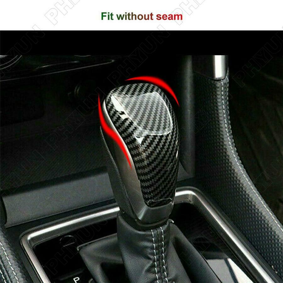 Carbon Fiber Style Gear Shift Lever Knob Cover For Subaru Crosstrek XV Impreza
