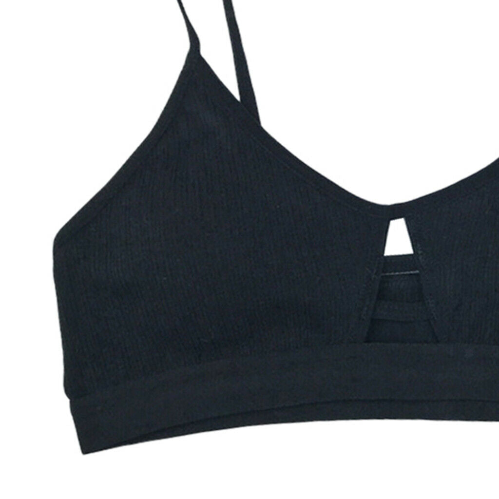 2pcs Lady Padded Push Up Bra Elastic Everyday Seamless Bralette Strappy