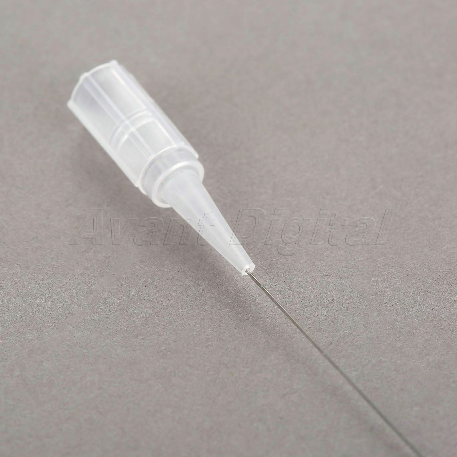 50pcs 0.4mm 1R Eyebrow Tattoo Training Needles 50pcs Round Mouth 1R Needle Tips