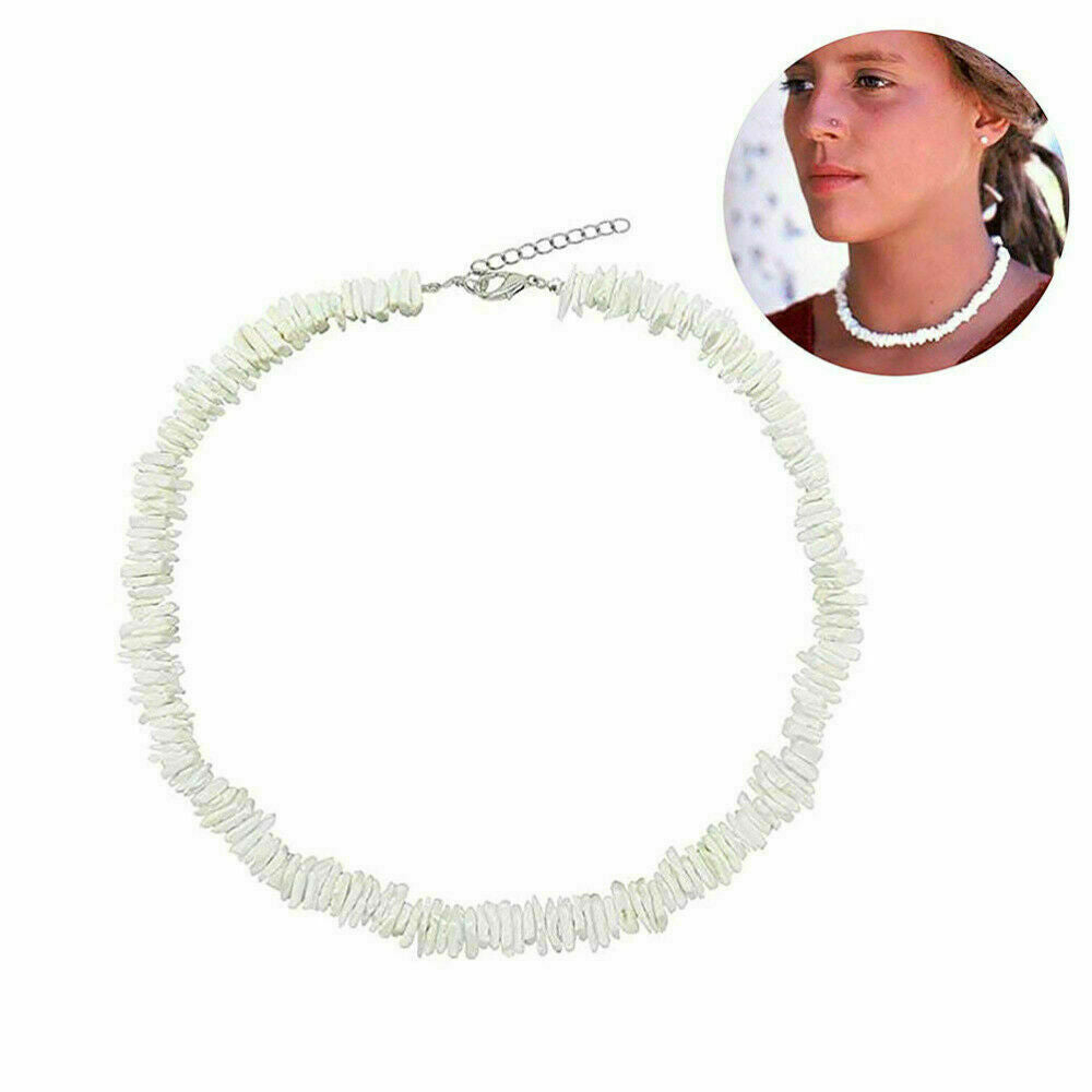 White Conch Clam Chips puka Shell Necklace Collar Choker Fashion For Women Men