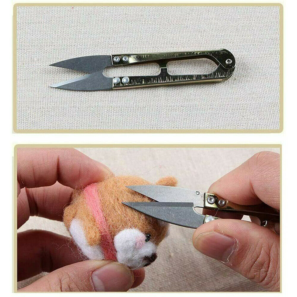 40 Color Wool Felt Needles Tool Set Needle Felting Mat Starter DIY Kit Gift
