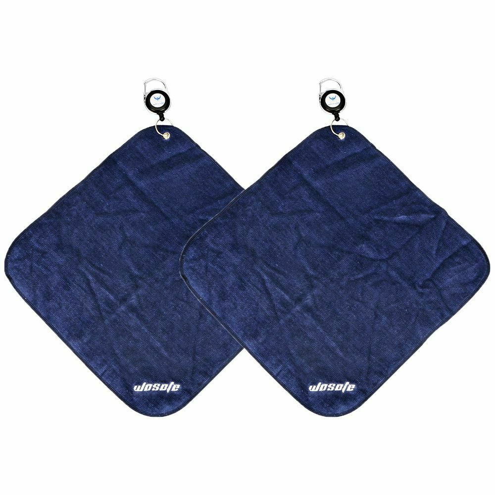 Microfiber Cleaning Towels With Carabiner Hook Golf Towel Cleans Clubs