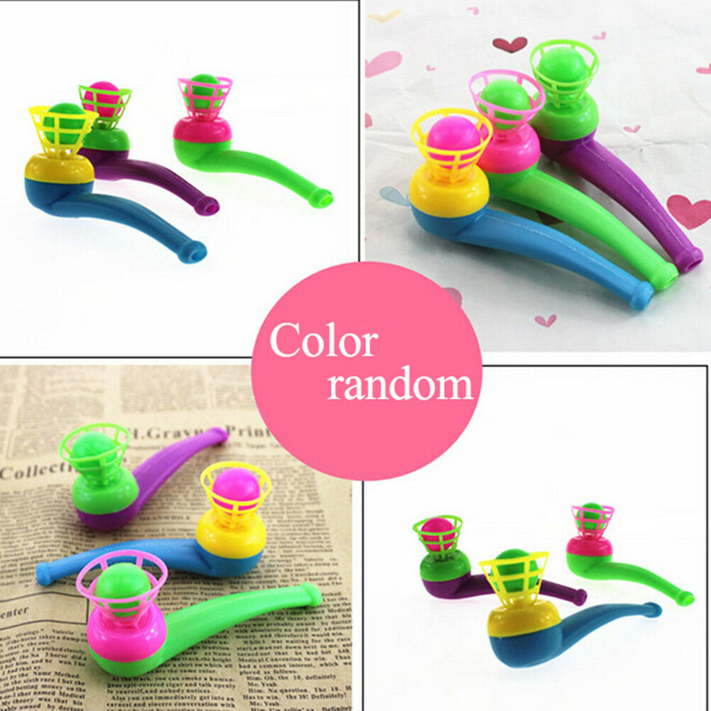 3Pcs magic floating ball game kids gift toys blow pipe balls for party game Tt