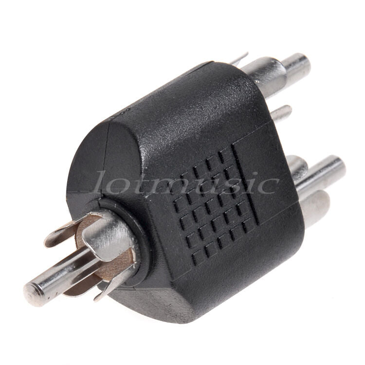 2pcs RCA One to Dual RCA Y Splitter AV Audio Jack Converter Adapter Hotsell