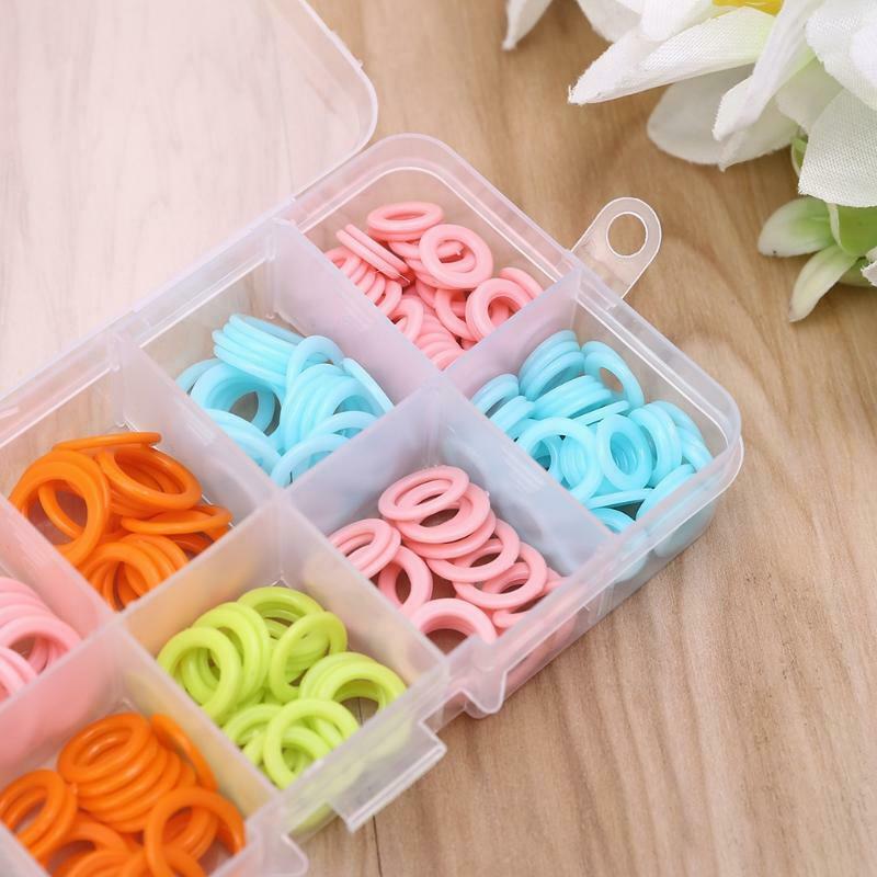 240pcs Round Knit Knitting Marking Circles Rings Markers Crochet Stitch DIY Tool